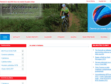 Tablet Screenshot of cyklistika-sk.eu